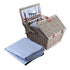 Alfresco 4 Person Picnic Basket Set Baskets Insulated Blanket Bag - Outdoorium