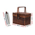 Alfresco 4 Person Picnic Basket Set Folding Insulated bag - Outdoorium