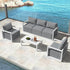 Alfresco 5 - Seater Deep - Seated Patio Set – Charcoal Grey | Outdoorium