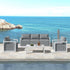 Alfresco 5-Seater Deep-Seated Patio Set – White | Furniture > Outdoor
