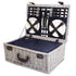 Alfresco 6 Person Picnic Basket Set Cooler Bag Insulated Blanket Plates Navy - Outdoorium