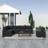 Alfresco 7-Seat Garden Lounge Set – Charcoal Grey | Furniture > Outdoor