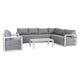 Alfresco 7 - Seat Garden Lounge Set – White | Outdoorium