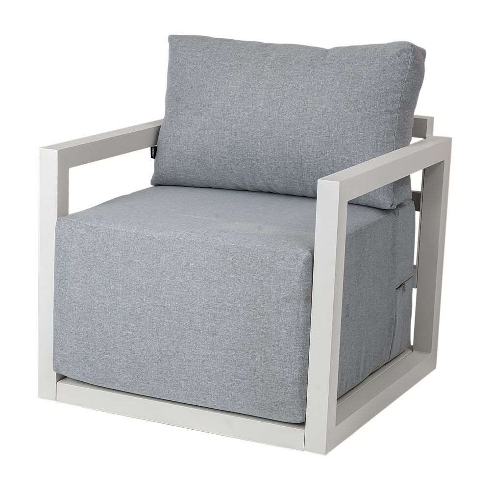 Alfresco 7-Seat Garden Lounge Set – White | Furniture > Outdoor