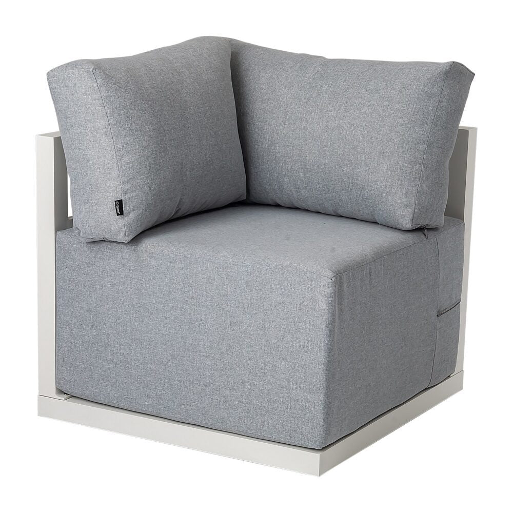 Alfresco Contemporary All - Weather Lounge Set – Charcoal Grey - Outdoorium