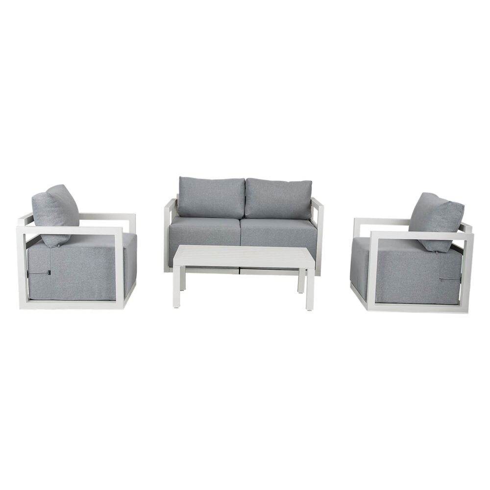 Alfresco Serenity Outdoor Lounge Set – Charcoal Grey | Outdoorium