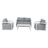 Alfresco Serenity Outdoor Lounge Set – Charcoal Grey | Outdoorium