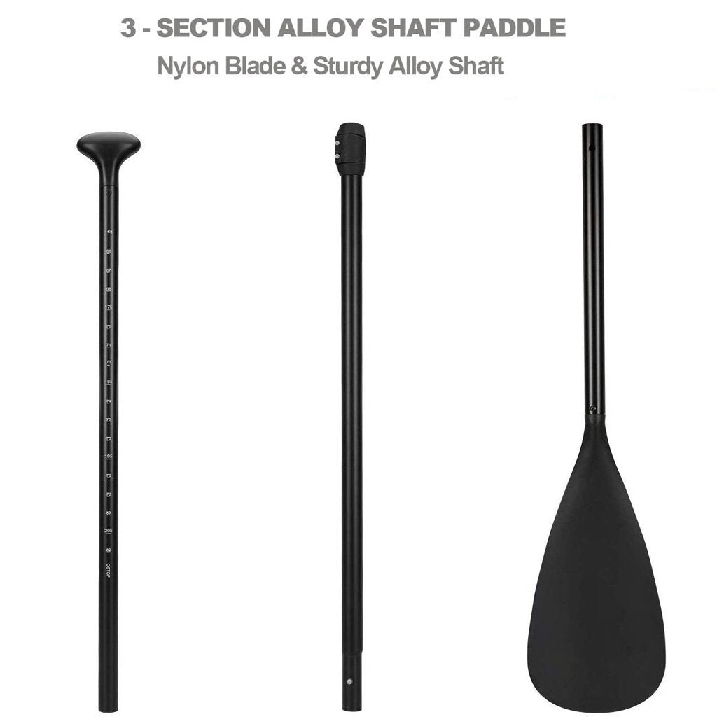 Alloy Adjustable 2 - part SUP Paddle Stand Up Paddle Board Edge Guard 160 - 215cm Double - Outdoorium