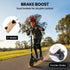 ALPHA Edge Electric Scooter, Kids & Teens, Adjustable Handlebars, 3 Speed Modes, Dual Foot E - Brake, Bluetooth Music, LED, Black | Outdoorium