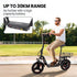ALPHA Rover Electric Scooter with Seat, 500W 48V 25km/h 30km Range, 14 - inch Tyres, Motorised Commuter eScooter for Adults, Black | Outdoorium