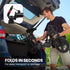 ALPHA Rover Electric Scooter with Seat, 500W 48V 25km/h 30km Range, 14 - inch Tyres, Motorised Commuter eScooter for Adults, Black | Outdoorium