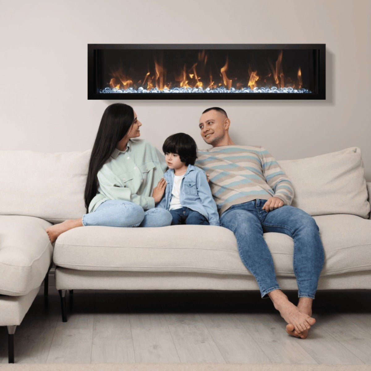Amantii Panorama BI Slim Smart Electric Fireplace - Outdoorium