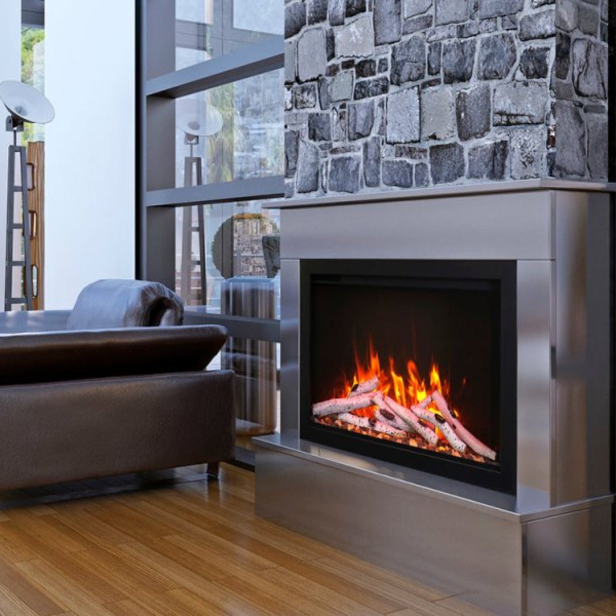 Amantii TRD Smart Electric Fireplace – Traditional Built - In Series - Outdoorium