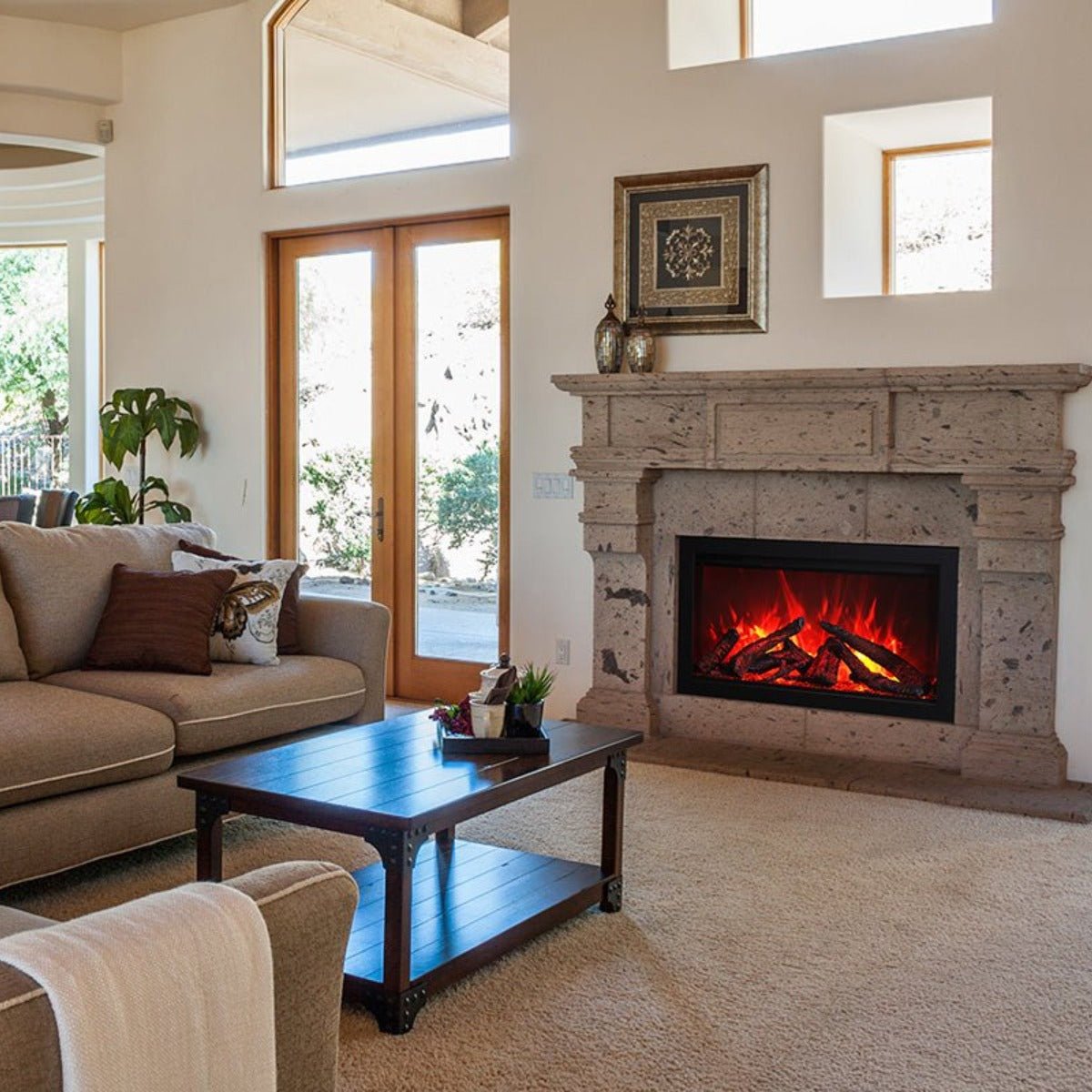 Amantii TRD Smart Electric Fireplace – Traditional Built - In Series - Outdoorium