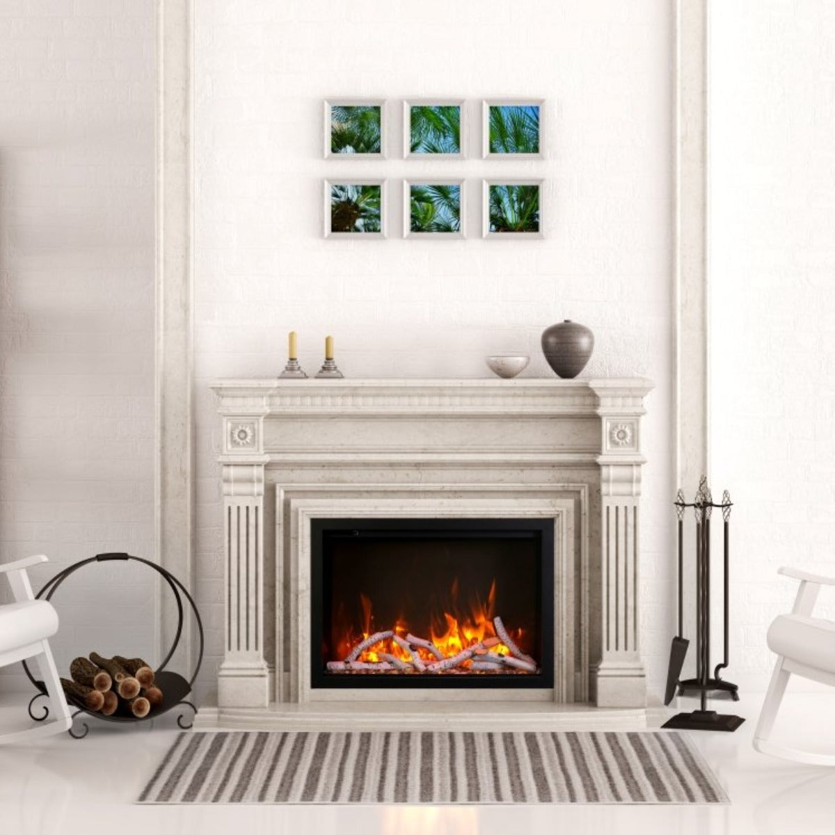 Amantii TRD Smart Electric Fireplace – Traditional Built-In Series