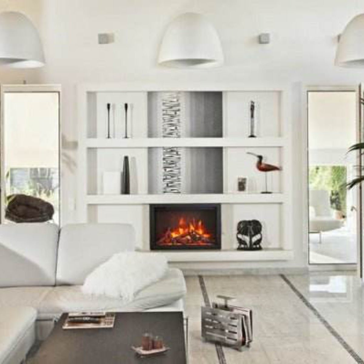 Amantii TRD Smart Electric Fireplace – Traditional Built - In Series - Outdoorium