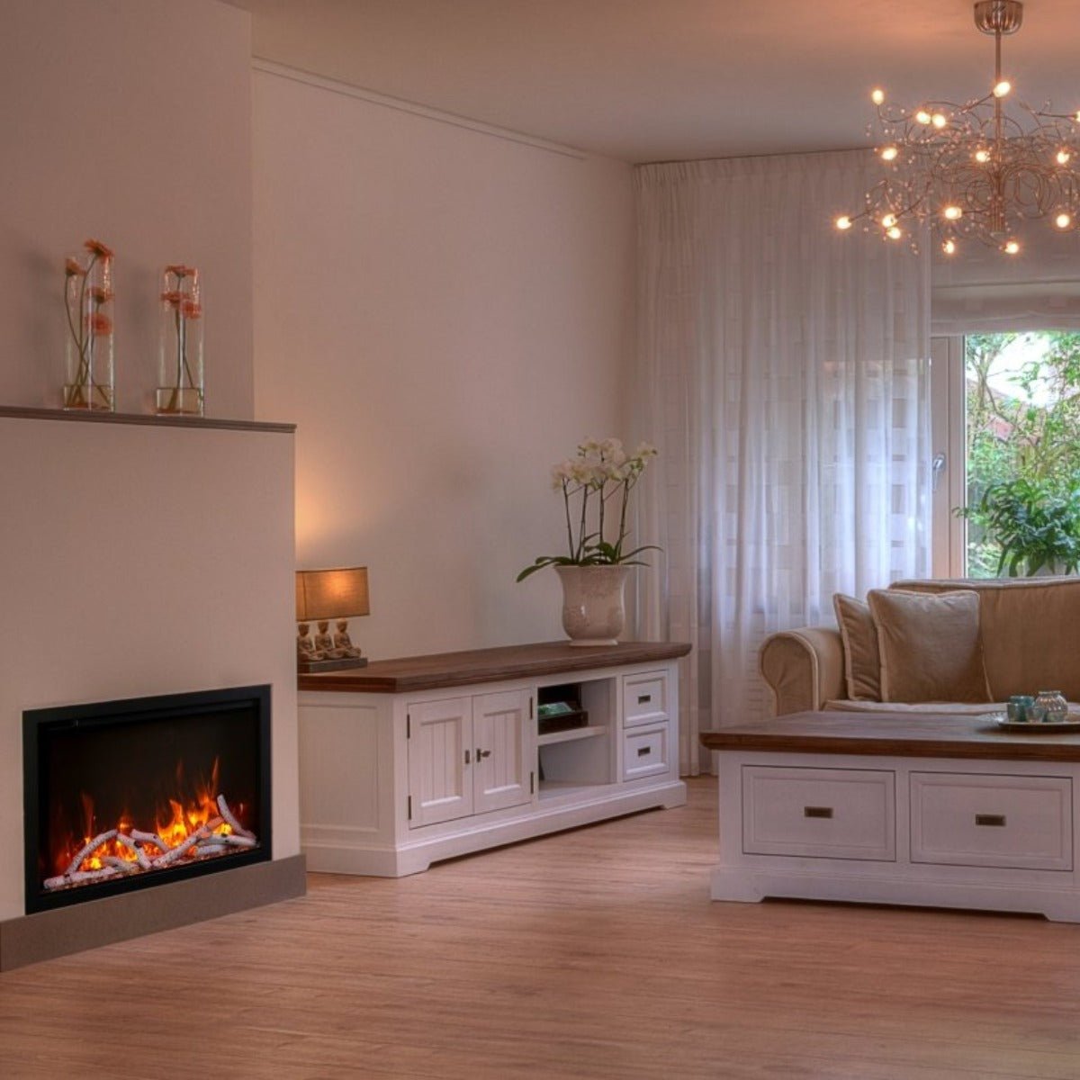 Amantii TRD Smart Electric Fireplace – Traditional Built - In Series - Outdoorium