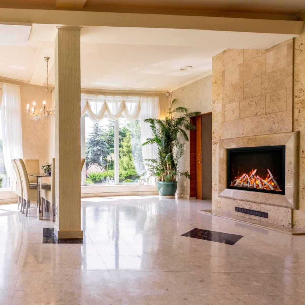 Amantii TRD Smart Electric Fireplace – Traditional Built - In Series - Outdoorium