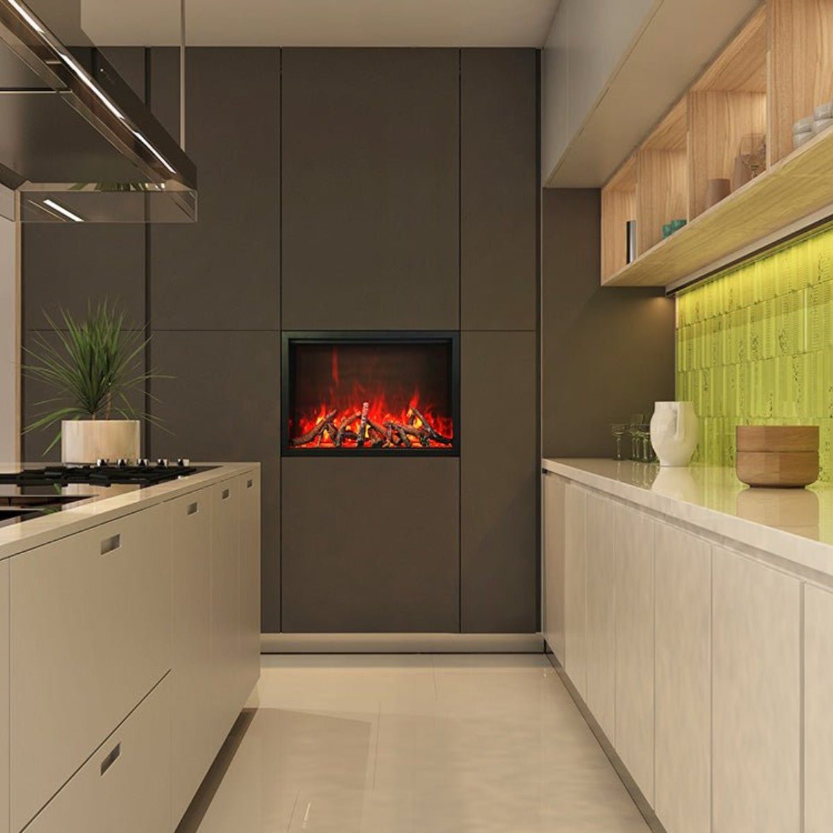 Amantii TRD Smart Electric Fireplace – Traditional Built - In Series - Outdoorium