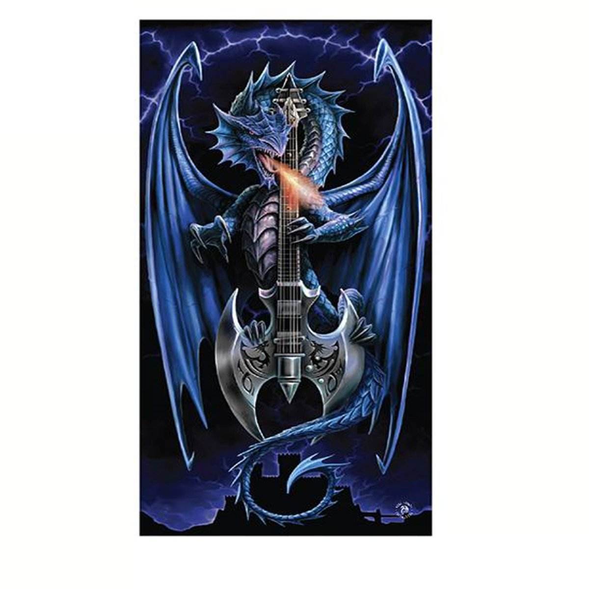Anne Stokes Power Chord Beach Towel | Outdoorium