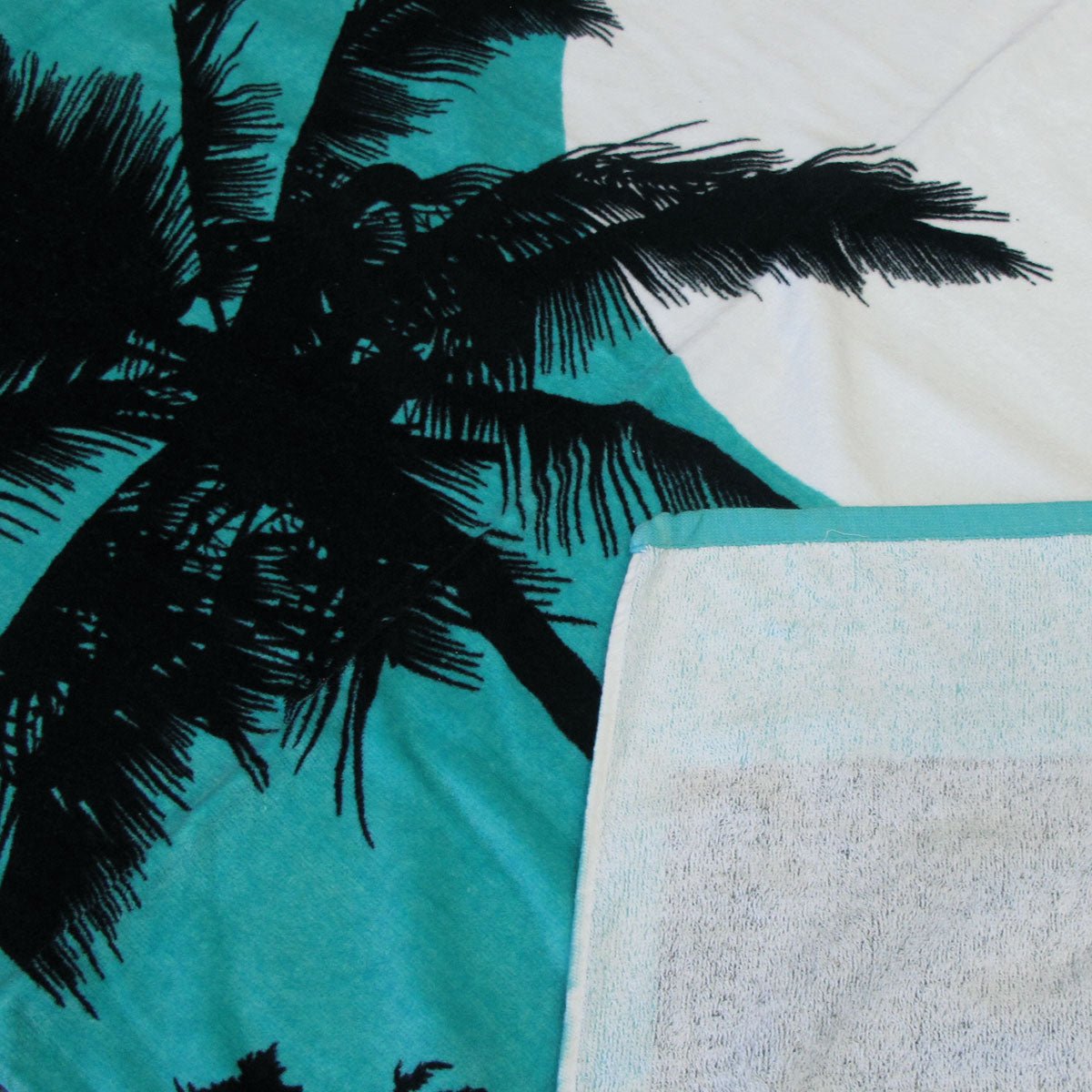 Aqua Blu Bondi Beach Aqua 100% Cotton Beach Towel 80 x 150 cm - Outdoorium