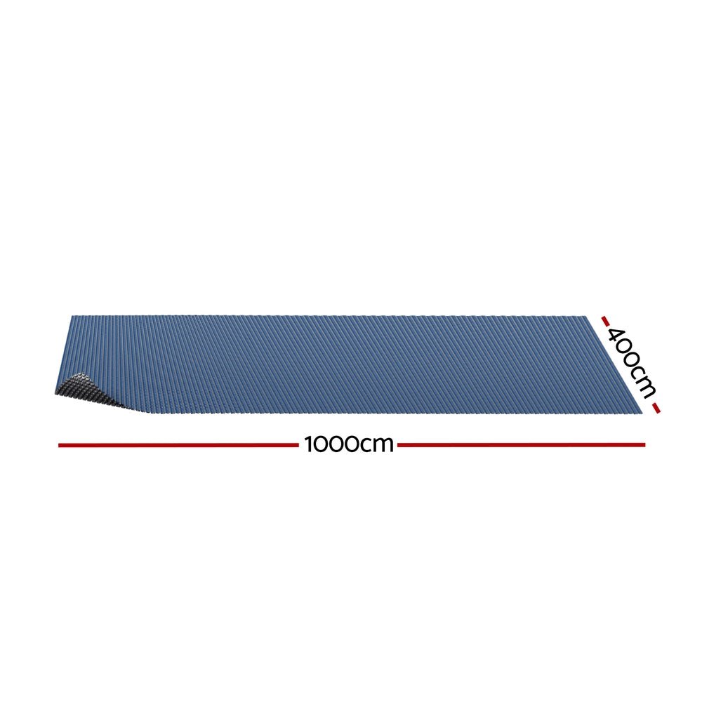Aqua Buddy Pool Cover 10x4m 600 Micron Swimming Pool Solar Blanket Blue Black | Outdoorium