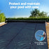 Aqua Buddy Pool Cover 600 Micron 10x4m w/ Roller 5.55m Swimming Pools Black Solar Blanket | Outdoorium
