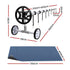 Aqua Buddy Pool Cover 600 Micron 7x4m w/ Roller 4m Swimming Pools Black Solar Blanket | Outdoorium