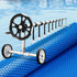 Aqua Buddy Pool Cover 600 Micron Heat Solar Blanket 9.5x5m w/ 5.55m Roller | Outdoorium