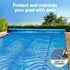 Aqua Buddy Pool Cover 600 Micron Heat Solar Blanket 9.5x5m w/ 5.55m Roller | Outdoorium