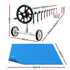 Aqua Buddy Pool Cover 600 Micron Solar Heat 9.5x5m Blanket w/ 5.55m Roller Blue | Outdoorium