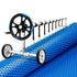 Aqua Buddy Pool Cover 600 Micron Solar Heat 9.5x5m Blanket w/ 5.55m Roller Blue | Outdoorium