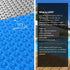 Aqua Buddy Pool Cover 600 Micron Solar Heat Blanket 8x4.2m w/ 5.55m Roller Blue | Outdoorium