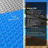 Aqua Buddy Pool Cover 600 Micron Solar Heat Blanket LDPE 10.5x4.2m w/ 5.55m Roller | Outdoorium