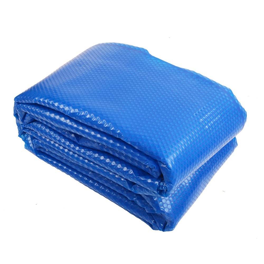 Aquabuddy Pool Cover 500 Micron 10.5x4.2m Swimming Pool Solar Blanket Blue Silver | Outdoorium