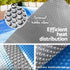 Aquabuddy Pool Cover 500 Micron 10.5x4.2m Swimming Pool Solar Blanket Blue Silver | Outdoorium