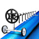 Aquabuddy Pool Cover 500 Micron 10x4m Blue Swimming Pool Solar Blanket 4m Roller | Outdoorium