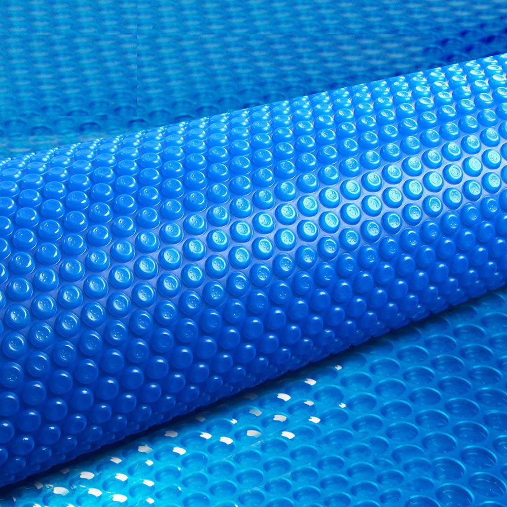 Aquabuddy Pool Cover 500 Micron 10x4m Swimming Pool Solar Blanket Blue - Outdoorium