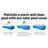 Aquabuddy Pool Cover 500 Micron 10x4m Swimming Pool Solar Blanket Blue - Outdoorium