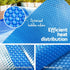 Aquabuddy Pool Cover 500 Micron 8x4.2m Swimming Pool Solar Blanket Blue | Outdoorium