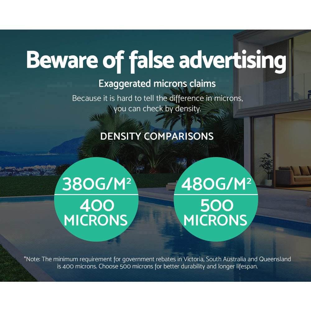 Aquabuddy Pool Cover 500 Micron 9.5x5m Swimming Pool Solar Blanket Blue | Outdoorium