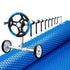 Aqua Buddy Pool Cover 600 Micron 6.5x3m w/ Roller 5.55m Swimming Pools Solar Blanket - Outdoorium