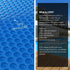 Aqua Buddy Pool Cover 600 Micron 6.5x3m w/ Roller 5.55m Swimming Pools Solar Blanket - Outdoorium