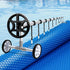 Aqua Buddy Pool Cover 600 Micron 7x4m w/ Roller 4m Swimming Pools Solar Blanket - Outdoorium