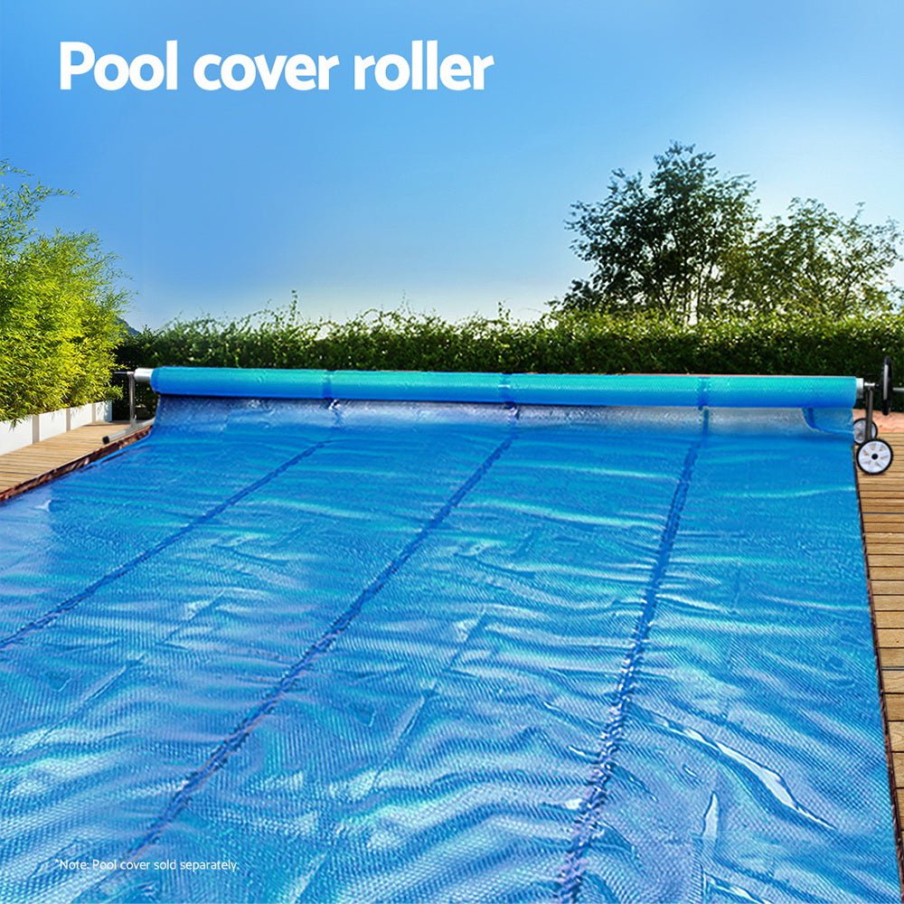 Aquabuddy Pool Cover Roller 6.55m Adjustable Swimming Pool Solar Blanket Reel - Outdoorium