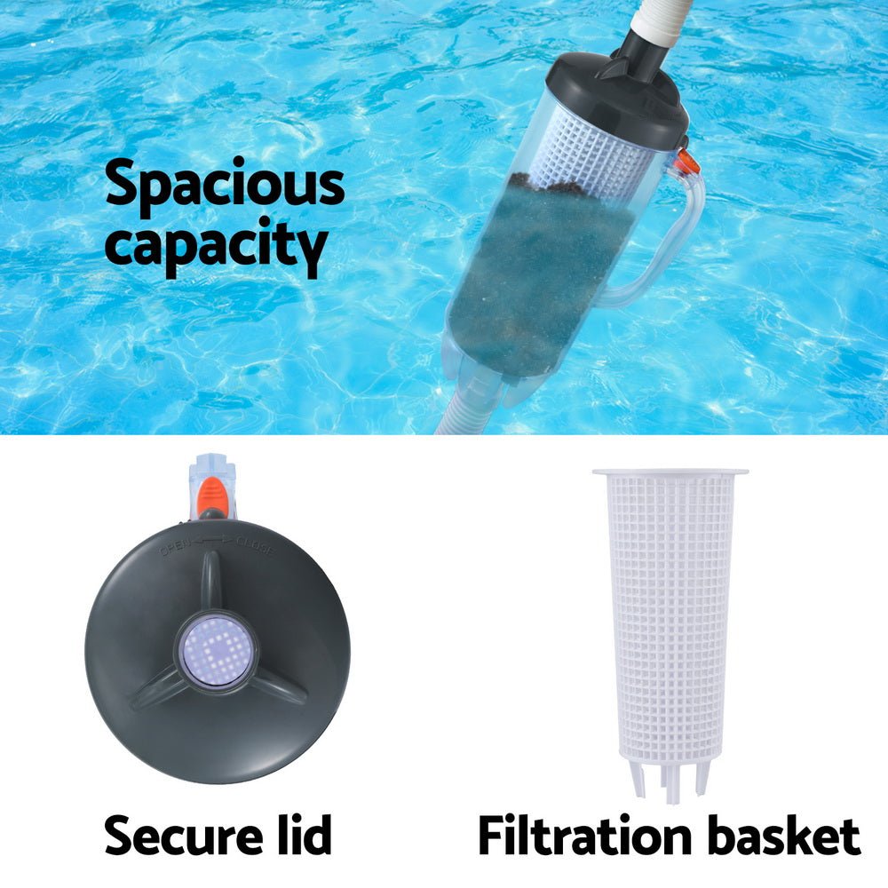 Aquabuddy Pool Leaf Canister Cleaner Suction Catcher In - ground Swimming Pools - Outdoorium