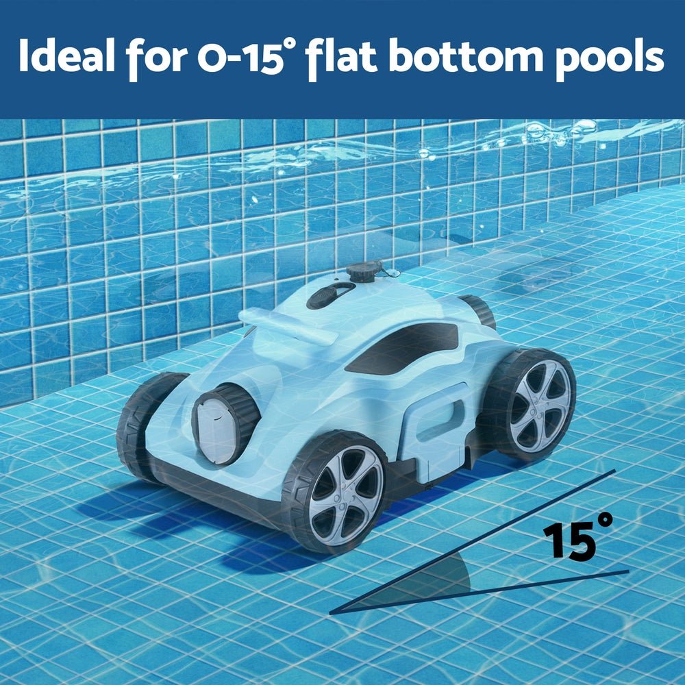 Aquabuddy Robotic Pool Cleaner Automatic Floor Vacuum Robot Swimming Cordless - Outdoorium