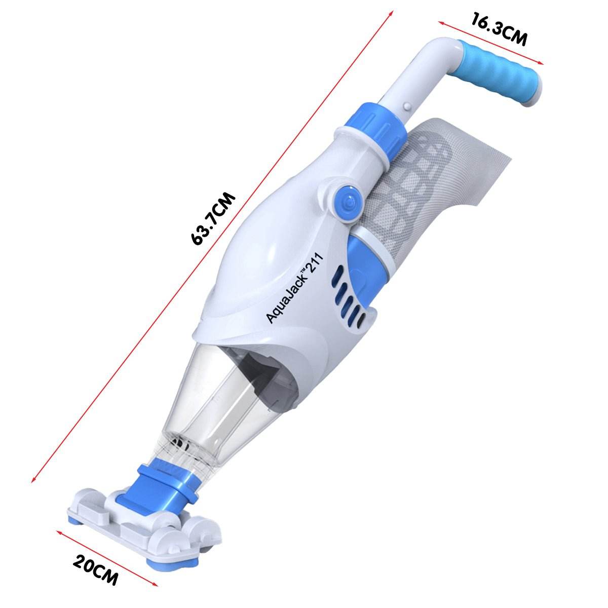 Aquajack 211 Cordless Rechargeable Spa and Pool Vacuum Cleaner - Outdoorium