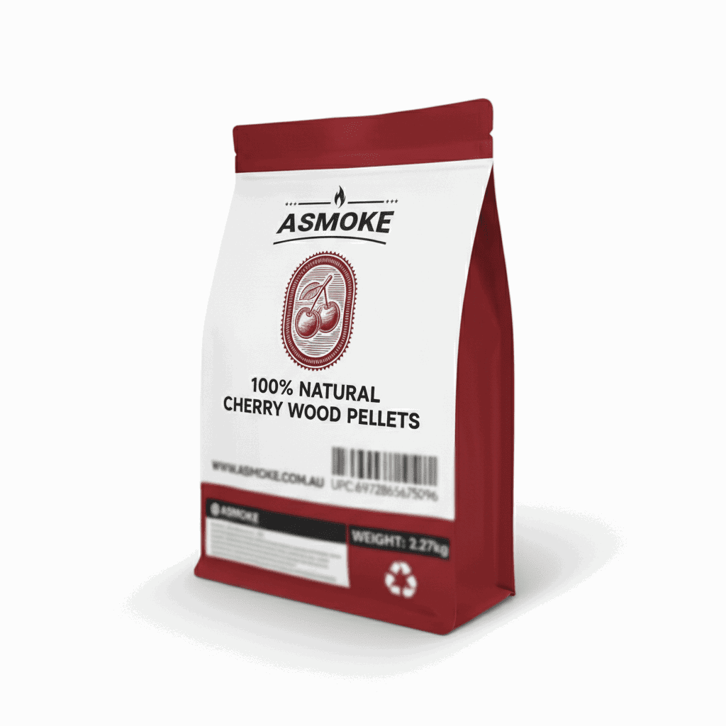 ASMOKE 100% Natural Cherry Wood BBQ Pellets (2.27kg) - Premium Fruit Hardwood for Smoker Grills & Cold Smoking | Home & Garden > BBQ > BBQs & Accessories