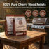 ASMOKE 100% Natural Cherry Wood BBQ Smoker Pellets (9kg / 20lbs) x2 | Home & Garden > BBQ > BBQs & Accessories